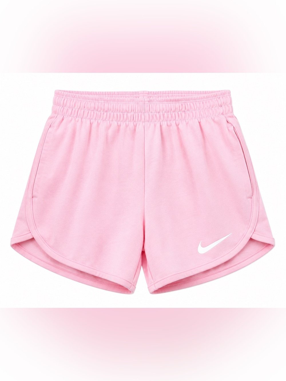 Nike Girls Dri-FIT Pink Athletic Running Shorts L 6-7 NWT Lined